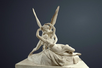 Arte - Escultura - Psiquê revivida pelo beijo do Amor, Antonio Canova, Louvre.jpg