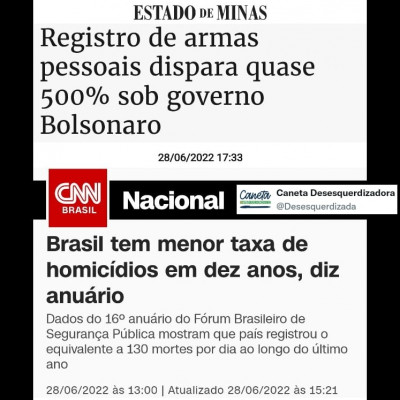 Desarmamento - Aumenta nº de armas - Menor taxa de homicídios em 10 anos! - Realidade, fatos desmentem esquerdistas.jpg